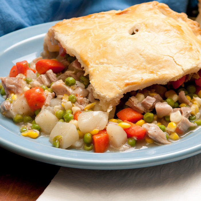 Turkey Pot Pie on a plate