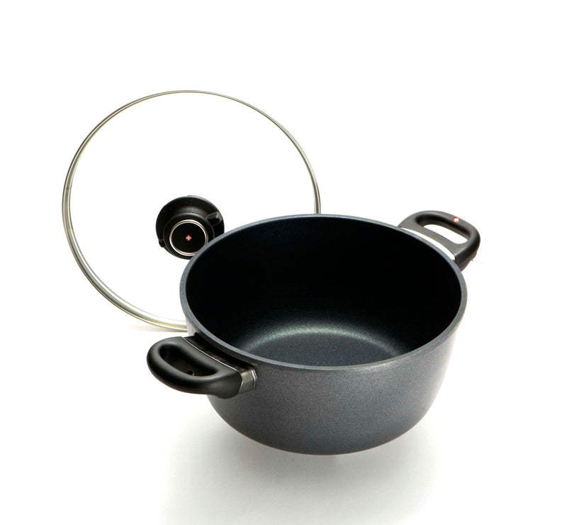 Swiss Diamond HD 5.2L 24cm Nonstick Casserole with Glass Lid