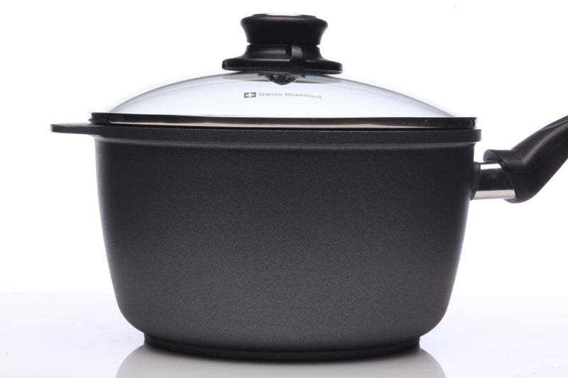 Swiss Diamond HD 3L 20cm Nonstick Saucepan with Glass Lid