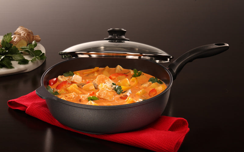 HD Nonstick DEEP Frypan Saute with glass vented lid 28cm x 7.5cm 4.2L