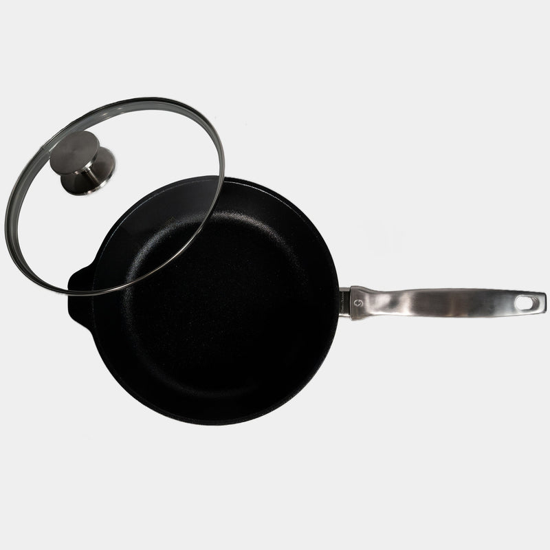 CXD Induction 24x7.5cm 3L deep saute pan with glass vented lid