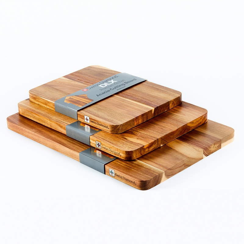 SWISS DIAMOND DLX LONG-GRAIN ACACIA CUTTING BOARD 60x40x3CM