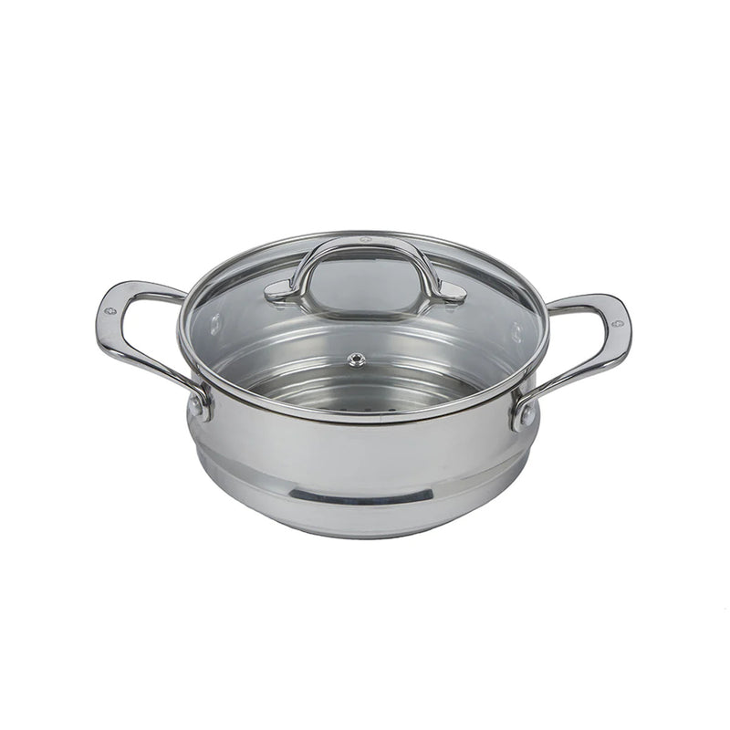 PREMIUM STEEL Universal Step Steamer - Suits 16/18/20cm + LID