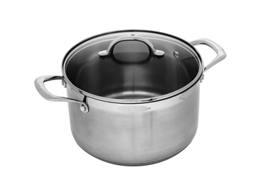 Premium Steel Induction 20cm X 13cm 4L Cooking Pot With Lid