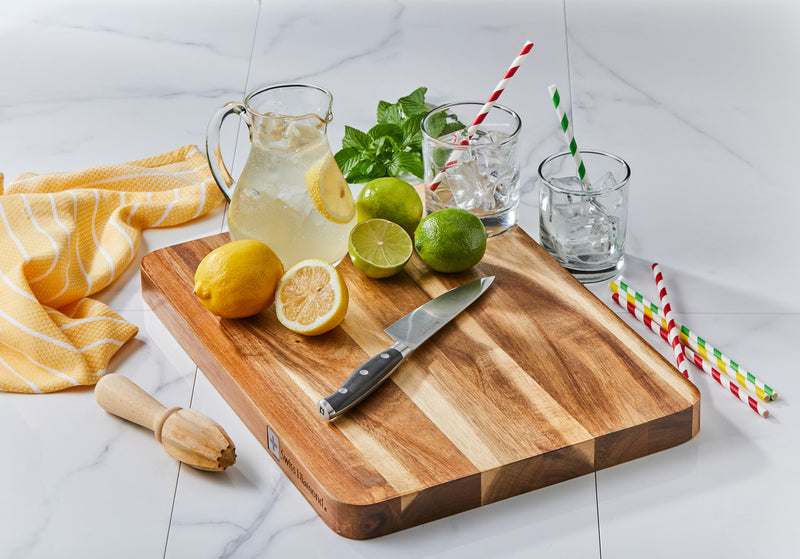 SWISS DIAMOND DLX  LONG-GRAIN ACACIA CUTTING BOARD 40x30x3CM