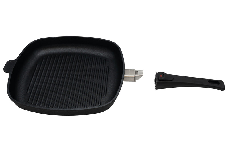 XD Induction 28 x 4cm square GRILL PAN w/Detachable Handle