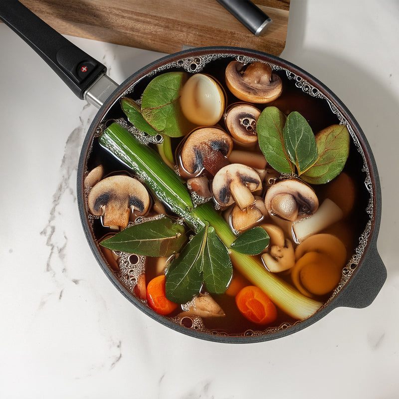 XD Induction 24 x 7.5cm Deep SAUTE PAN w/Detachable Handle
