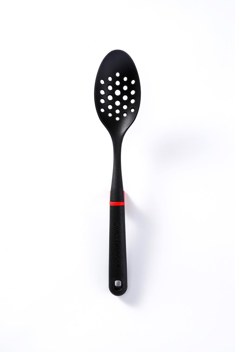 Swiss Diamond LiftGrip Nylon slotted spoon 35x7cm